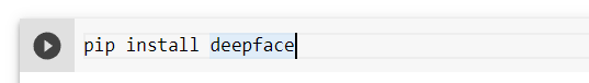 Install the DeepFace package